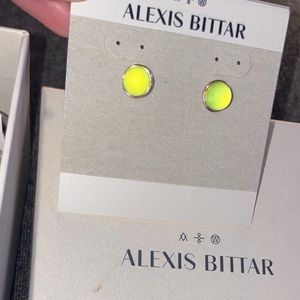 NWT Alexis Bittar Lucite Stud Earrings